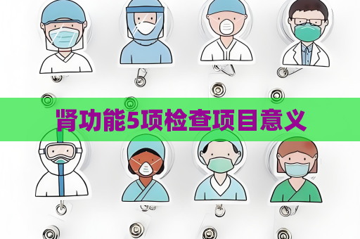 肾功能5项检查项目意义