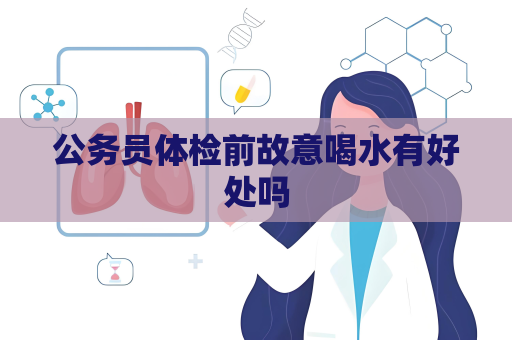 公务员体检前故意喝水有好处吗