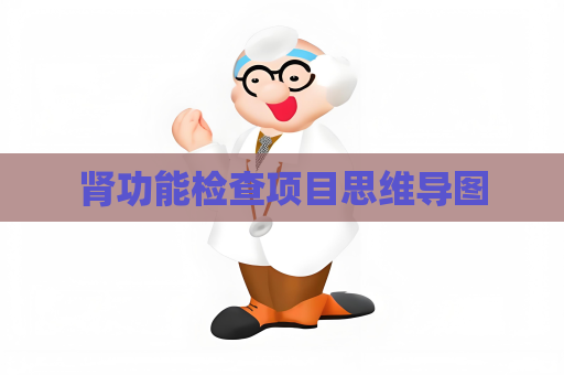 肾功能检查项目思维导图