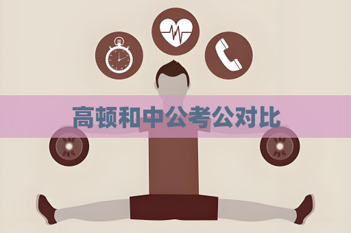 高顿和中公考公对比