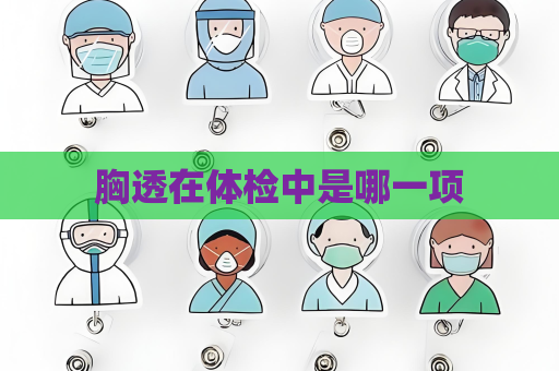 胸透在体检中是哪一项