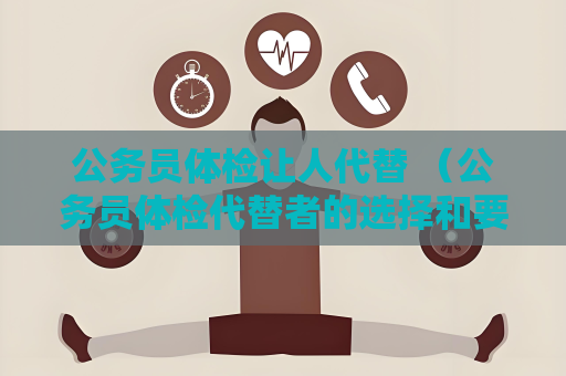 公务员体检让人代替 （公务员体检代替者的选择和要求）