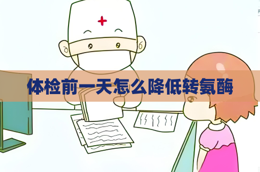体检前一天怎么降低转氨酶