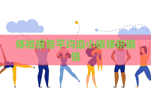 体检报告平均血小板体积偏低