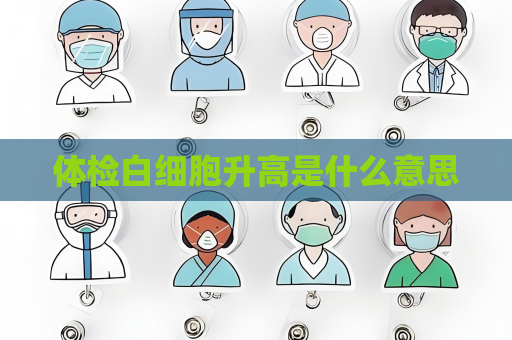 体检白细胞升高是什么意思