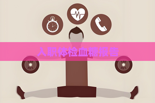 入职体检血糖报告