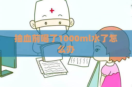 抽血前喝了1000ml水了怎么办