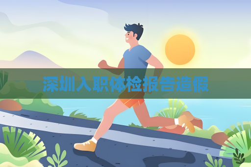 深圳入职体检报告造假