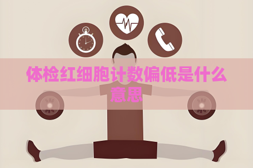 体检红细胞计数偏低是什么意思