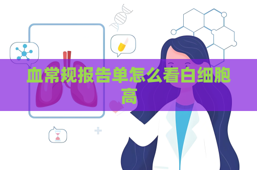 血常规报告单怎么看白细胞高