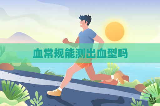 血常规能测出血型吗