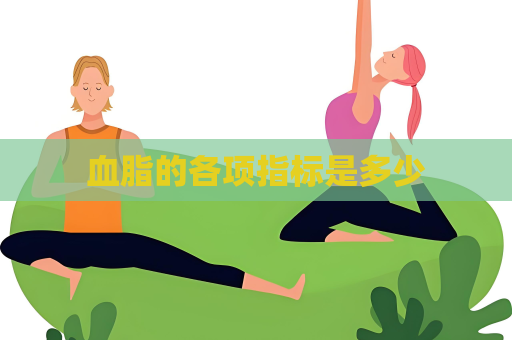 血脂的各项指标是多少