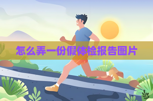 怎么弄一份假体检报告图片